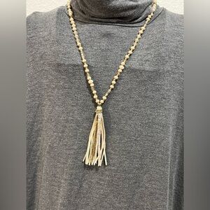 🟡 Initial Outfitters Tassel Necklace
